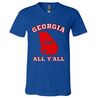 Georgia Vs All Yall Retro Vintage V-Neck T-Shirt