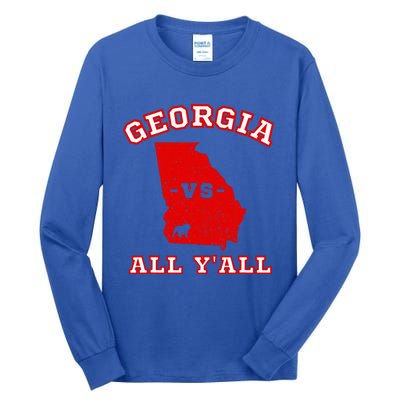 Georgia Vs All Yall Retro Vintage Tall Long Sleeve T-Shirt