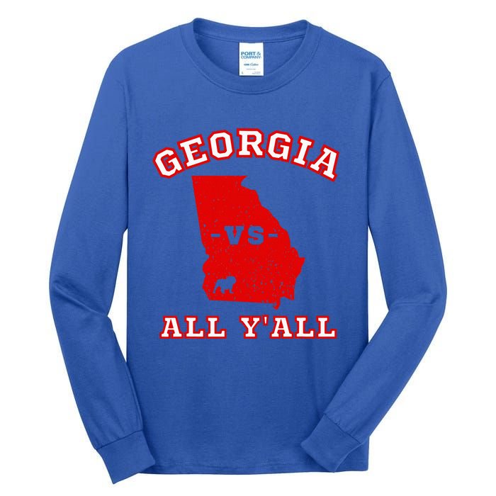 Georgia Vs All Yall Retro Vintage Tall Long Sleeve T-Shirt