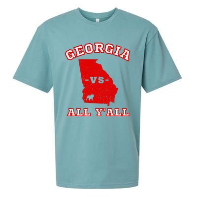 Georgia Vs All Yall Retro Vintage Sueded Cloud Jersey T-Shirt