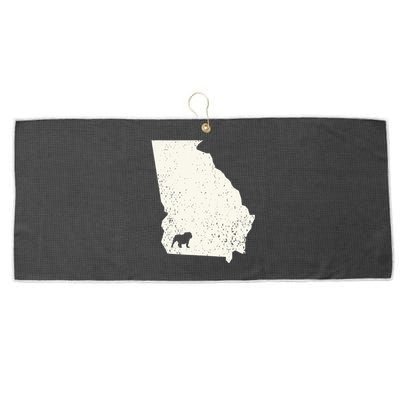 Georgia vs All Yall Retro Vintage Large Microfiber Waffle Golf Towel