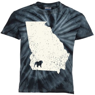 Georgia vs All Yall Retro Vintage Kids Tie-Dye T-Shirt