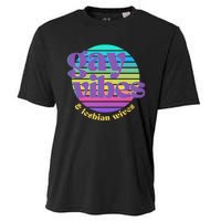 Gay Vibes And Lesbian Wives Lgbt Lgbtq Pride Month Cooling Performance Crew T-Shirt