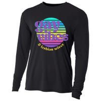 Gay Vibes And Lesbian Wives Lgbt Lgbtq Pride Month Cooling Performance Long Sleeve Crew