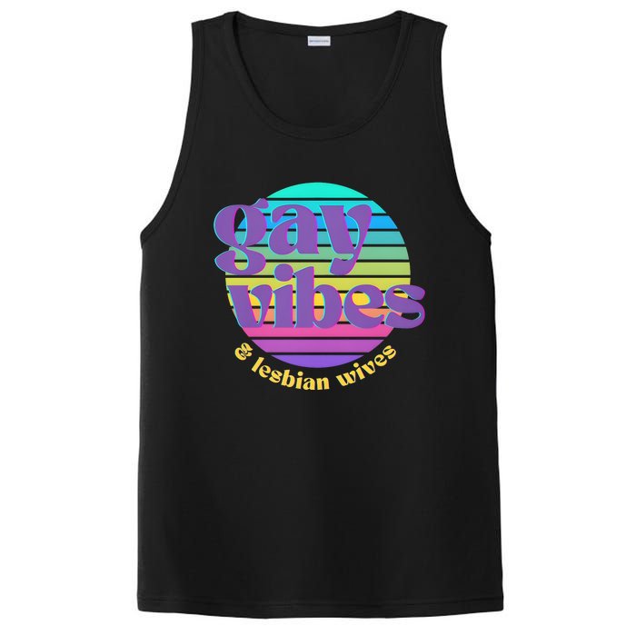 Gay Vibes And Lesbian Wives Lgbt Lgbtq Pride Month PosiCharge Competitor Tank