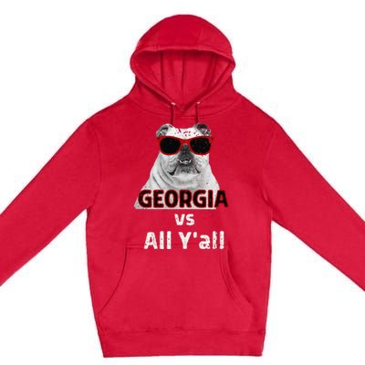 Georgia Vs All Yall Retro Vintage Premium Pullover Hoodie