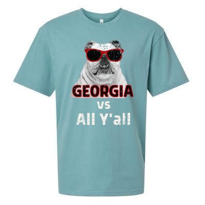 Georgia Vs All Yall Retro Vintage Sueded Cloud Jersey T-Shirt