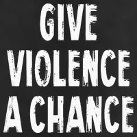 Give Violence A Chance Sarcasm Saying Golf Towel