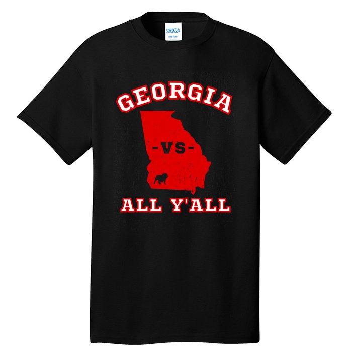 Georgia Vs All Yall Retro Vintage Tall T-Shirt