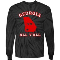 Georgia Vs All Yall Retro Vintage Tie-Dye Long Sleeve Shirt