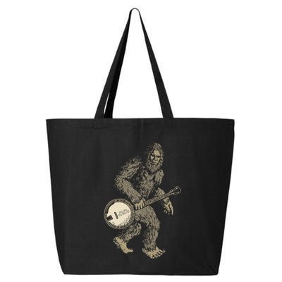 Grassquatch! Vintage Bigfoot & Bluegrass Banjo Music 25L Jumbo Tote