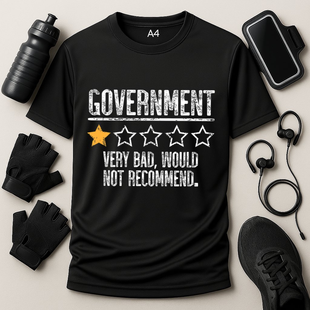 Government Very Bad Would Not Recommend Cooling Performance Crew T-Shirt