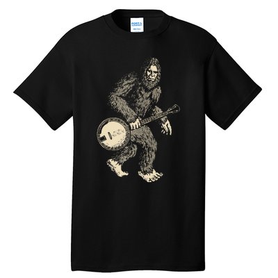 Grassquatch! Vintage Bigfoot & Bluegrass Banjo Music Tall T-Shirt