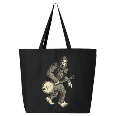 Grassquatch! Vintage Bigfoot & Bluegrass Banjo Music 25L Jumbo Tote