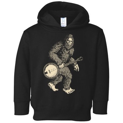 Grassquatch! Vintage Bigfoot & Bluegrass Banjo Music Toddler Hoodie