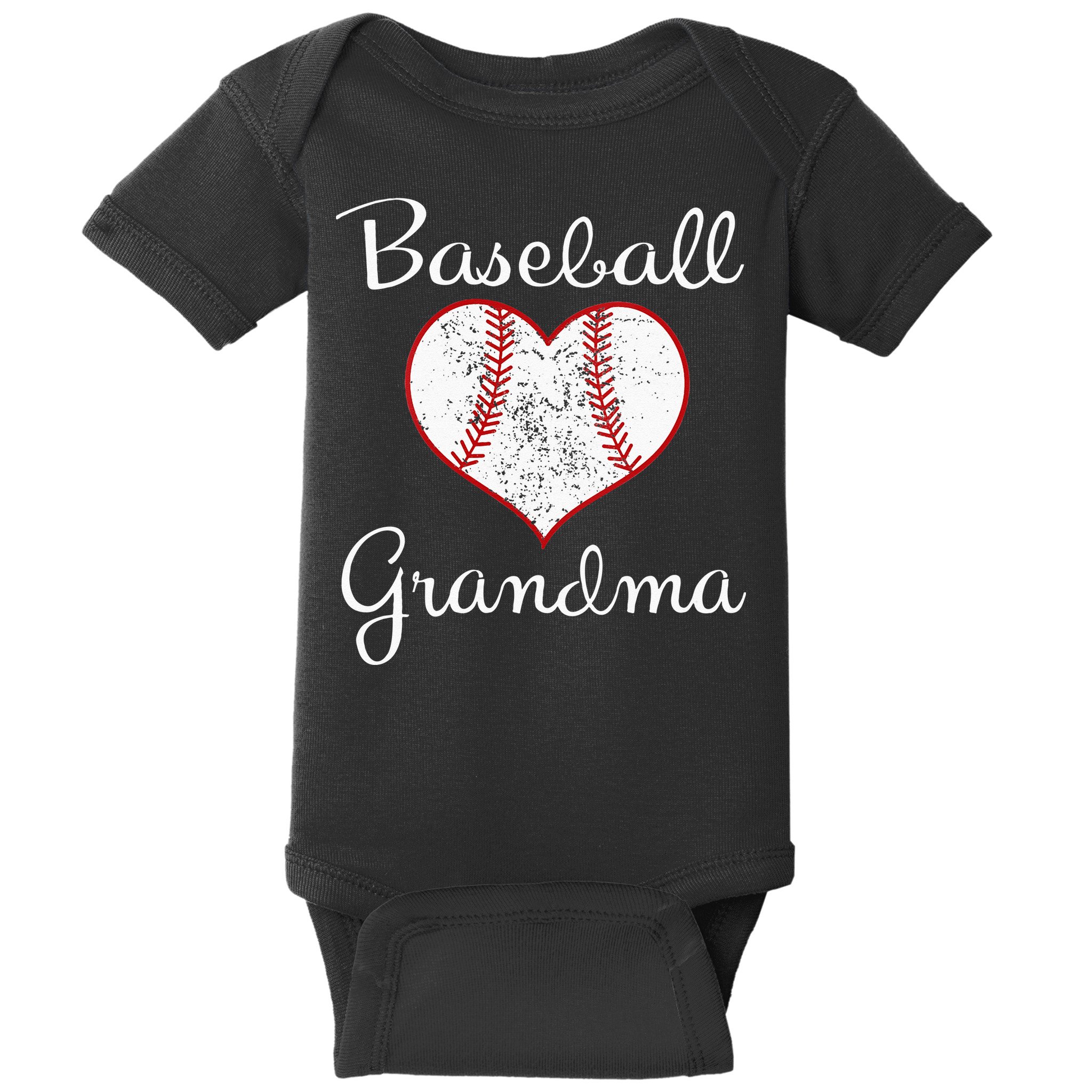 Grandma Vintage Baseball Grandma Baby Bodysuit
