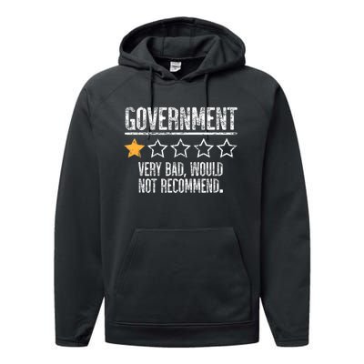 Government Very Bad Would Not Recommend Performance Fleece Hoodie