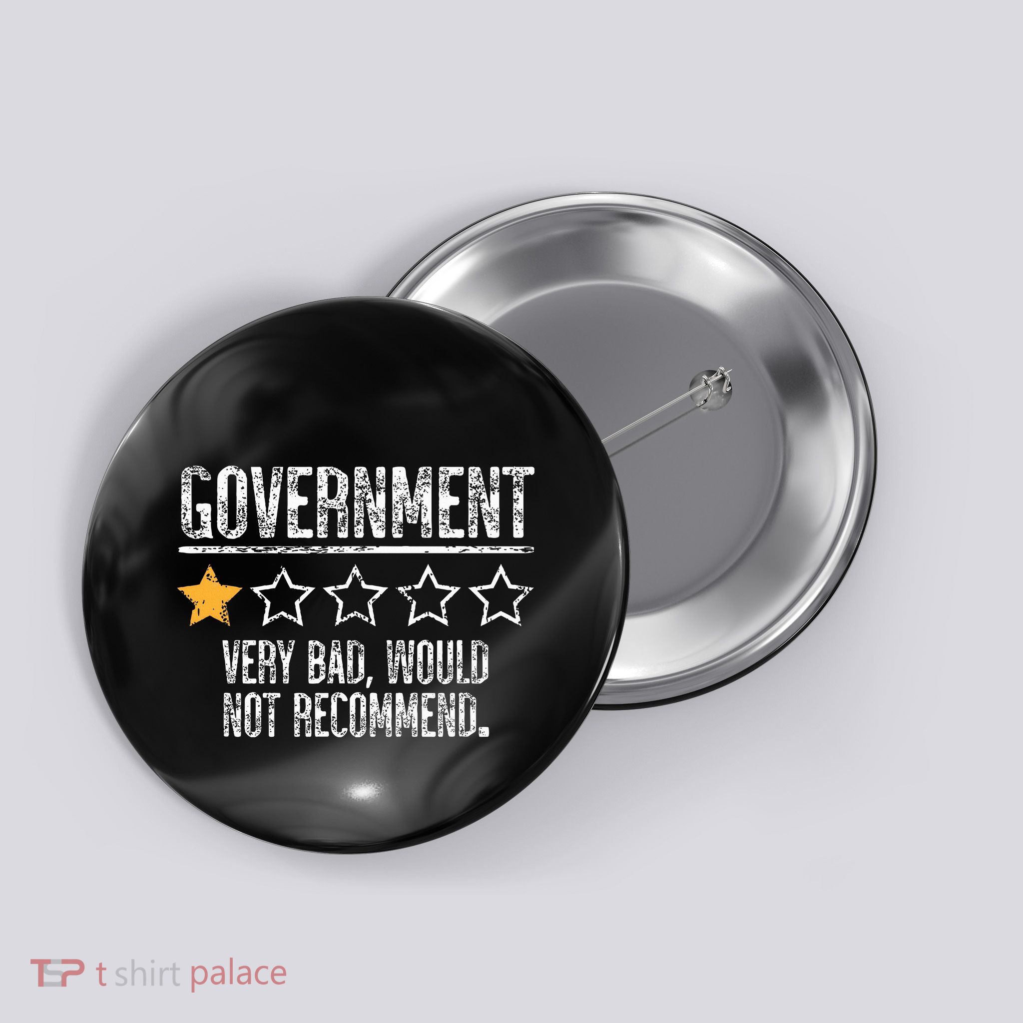 Government Very Bad Would Not Recommend Button