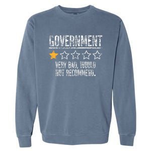 Government Very Bad Would Not Recommend Garment-Dyed Sweatshirt