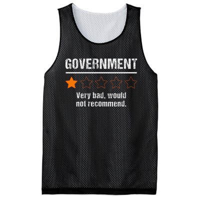 Government Very Bad Would Not Recommend Funny Rating Stars Mesh Reversible Basketball Jersey Tank