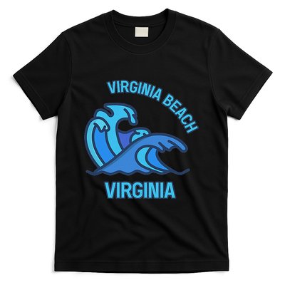 Graphic Virginia Beach Virginia Pocket Wave Souvenir T-Shirt
