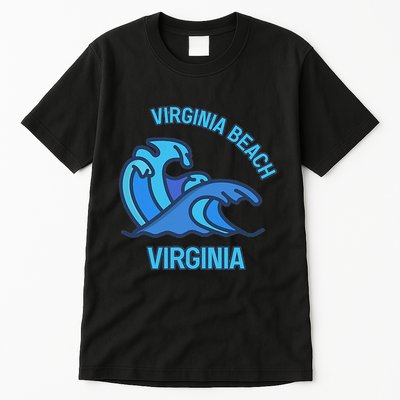 Graphic Virginia Beach Virginia Pocket Wave Souvenir Tall T-Shirt