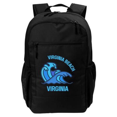 Graphic Virginia Beach Virginia Pocket Wave Souvenir Backpack