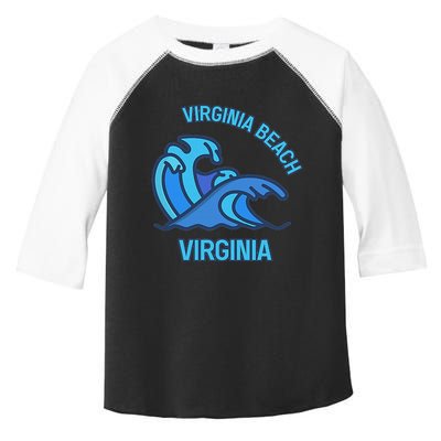 Graphic Virginia Beach Virginia Pocket Wave Souvenir Toddler Fine Jersey T-Shirt