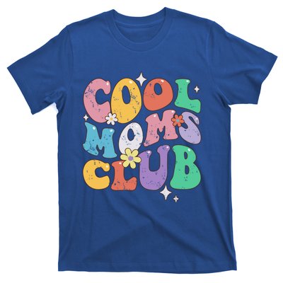 Groovy Vintage Cool Moms Club Funny Smile MotherS Day Gift T-Shirt