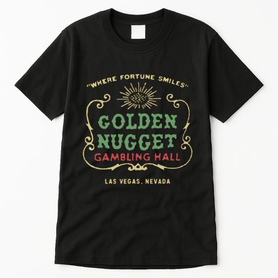 Golden Vegas Casino Hotel Retro Vintage Tall T-Shirt