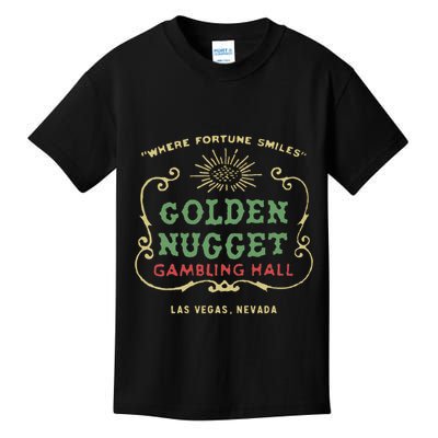 Golden Vegas Casino Hotel Retro Vintage Kids T-Shirt