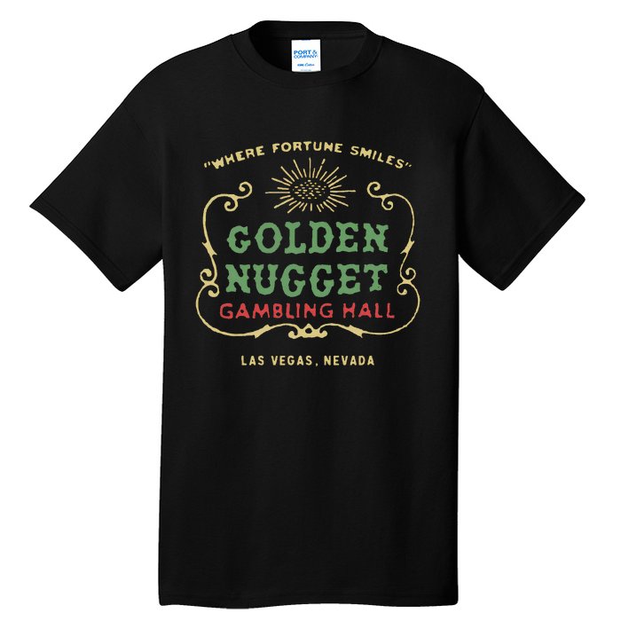 Golden Vegas Casino Hotel Retro Vintage Tall T-Shirt