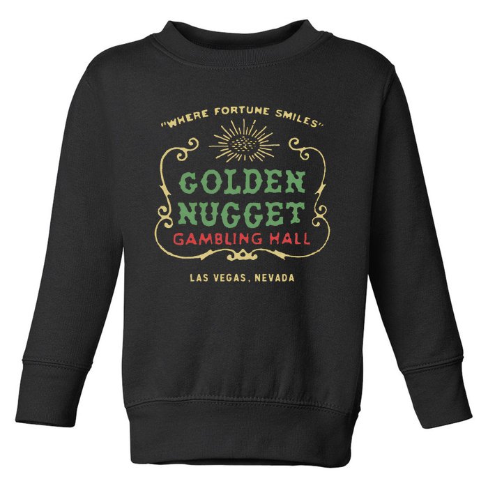 Golden Vegas Casino Hotel Retro Vintage Toddler Sweatshirt