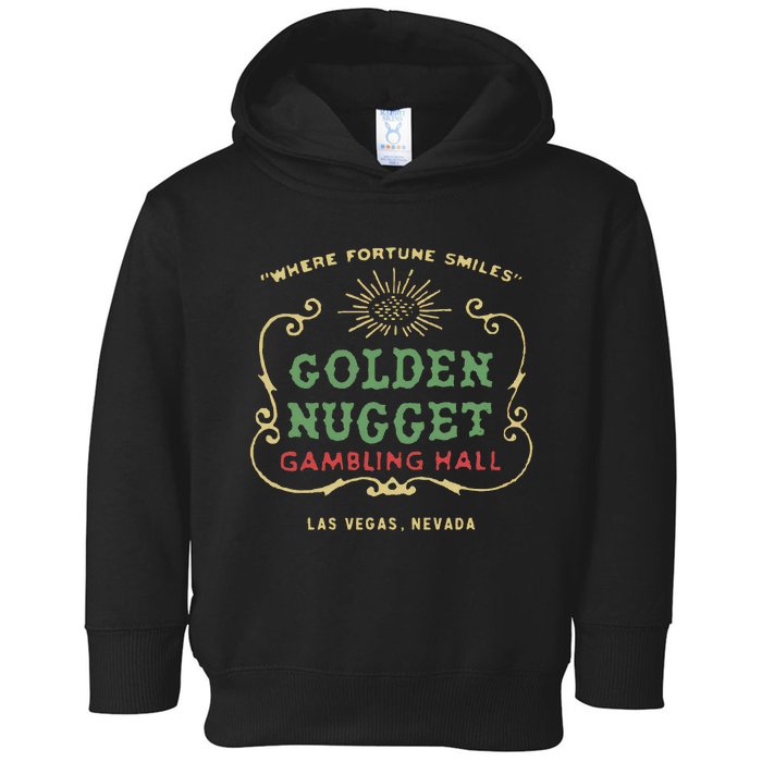 Golden Vegas Casino Hotel Retro Vintage Toddler Hoodie