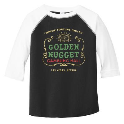 Golden Vegas Casino Hotel Retro Vintage Toddler Fine Jersey T-Shirt