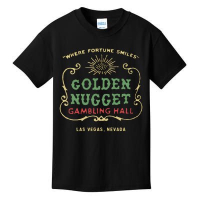 Golden Vegas Casino Hotel Retro Vintage Kids T-Shirt