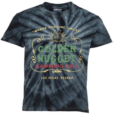 Golden Vegas Casino Hotel Retro Vintage Kids Tie-Dye T-Shirt