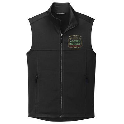 Golden Vegas Casino Hotel Retro Vintage Collective Smooth Fleece Vest