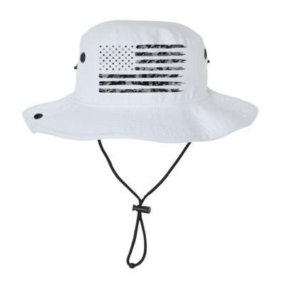 Grey Vintage Camo American Flag Legacy Cool Fit Booney Bucket Hat