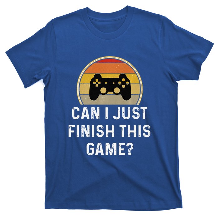 Gamer Vintage Can I Just Finish This Game T-Shirt