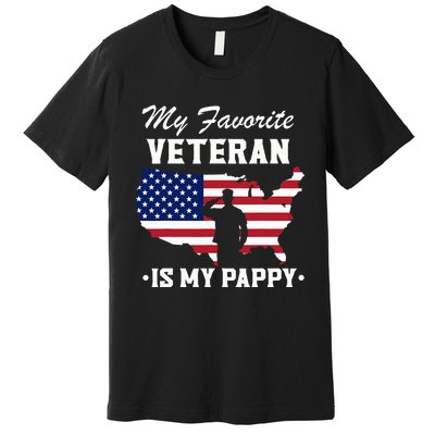 Grandpa Veterans Day My Favorite Veteran Is My Pappy Premium T-Shirt