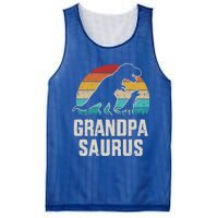 Grandpasaurus Vintage Dinosaur For Grandpa From Grand Gift Mesh Reversible Basketball Jersey Tank