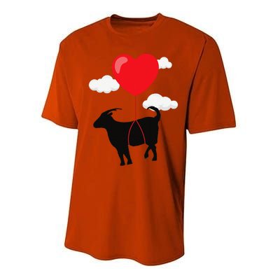 Goat Valentine's Day Valentines Gift For Farmer Performance Sprint T-Shirt