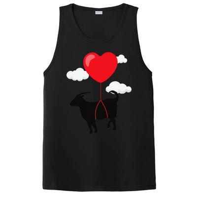 Goat Valentine's Day Valentines Gift For Farmer PosiCharge Competitor Tank