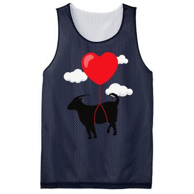 Goat Valentine's Day Valentines Gift For Farmer Mesh Reversible Basketball Jersey Tank