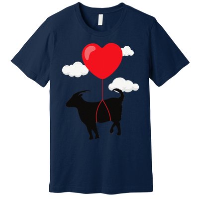 Goat Valentine's Day Valentines Gift For Farmer Premium T-Shirt