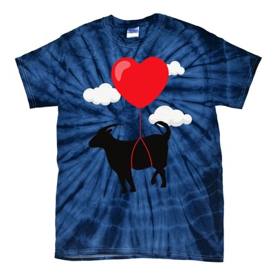 Goat Valentine's Day Valentines Gift For Farmer Tie-Dye T-Shirt