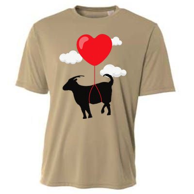 Goat Valentine's Day Valentines Gift For Farmer Cooling Performance Crew T-Shirt