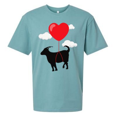 Goat Valentine's Day Valentines Gift For Farmer Sueded Cloud Jersey T-Shirt