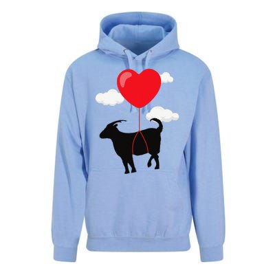 Goat Valentine's Day Valentines Gift For Farmer Unisex Surf Hoodie